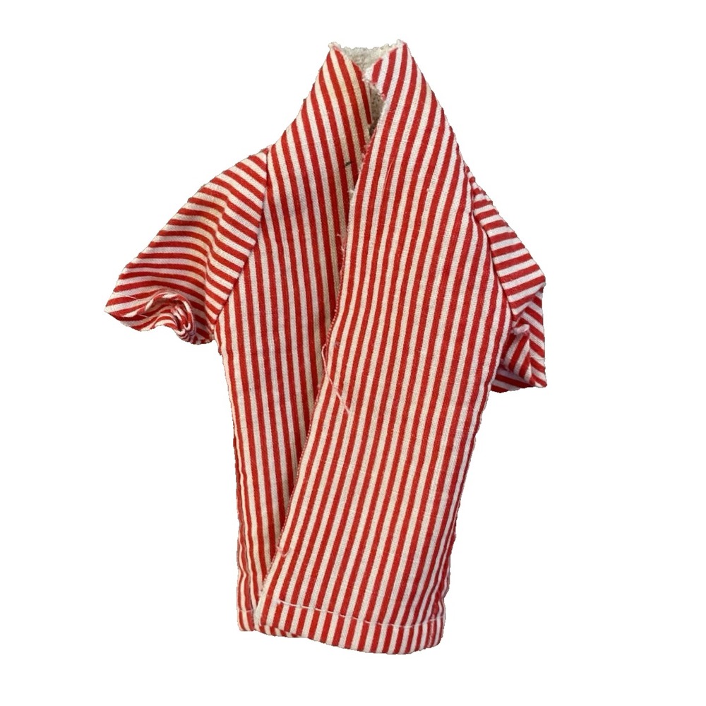 Vintage Barbie Ken Doll #750 Red White Striped Shirt Original Mattel See Pics